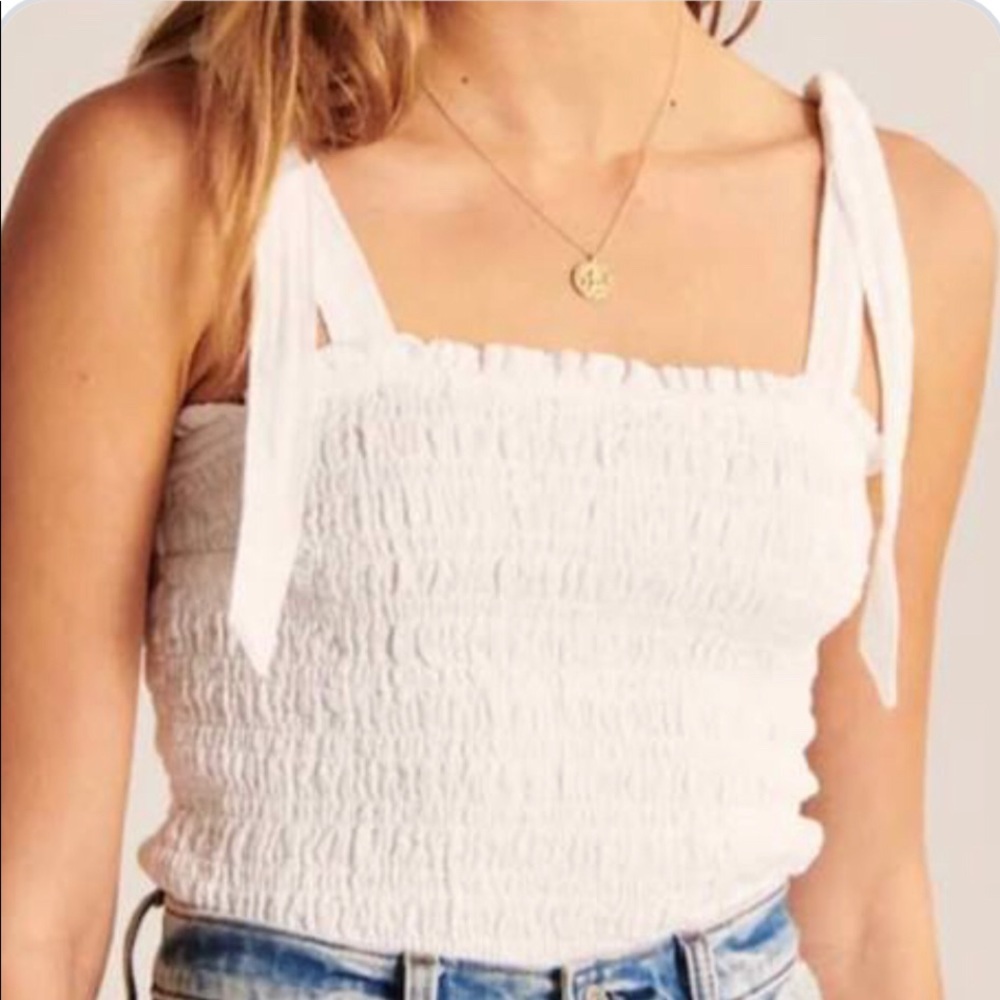 Abercrombie & Fitch Tie Shoulder Smock Tank size S
